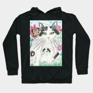 Mother and baby cat Hoodie